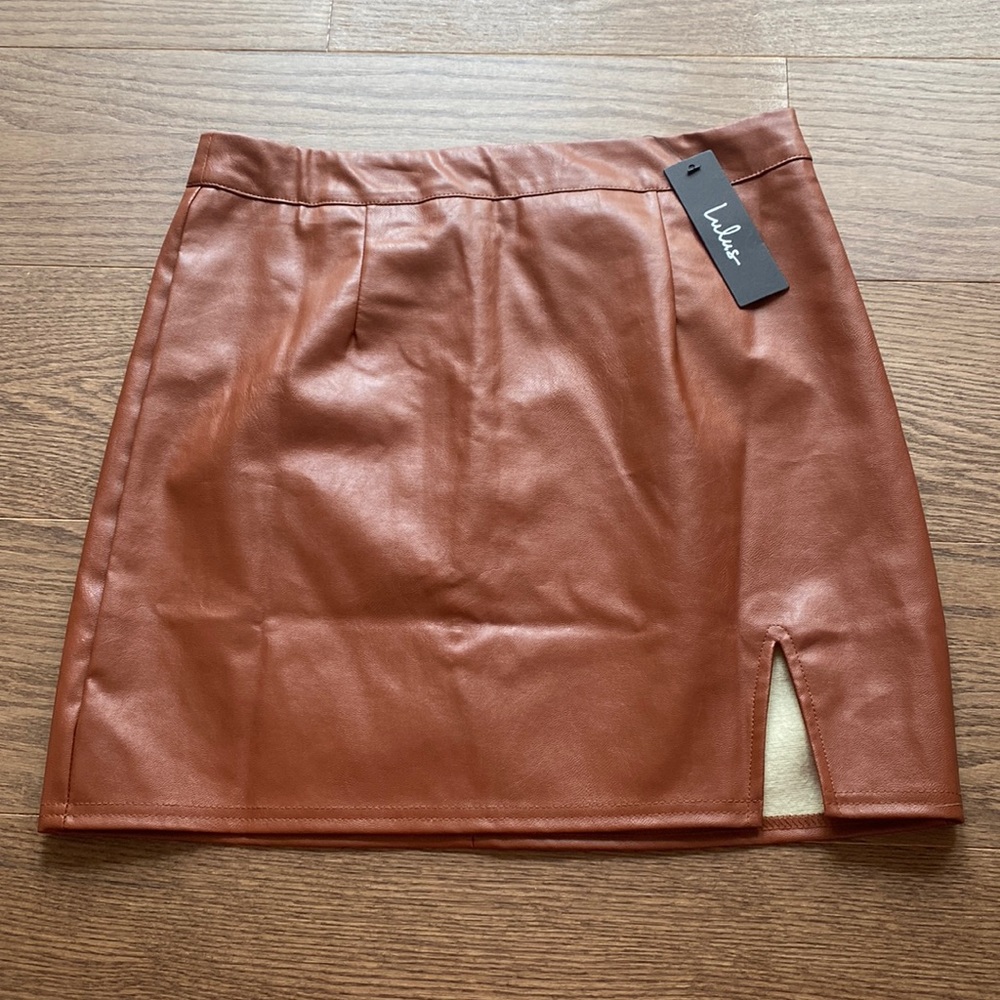 Leather skirt